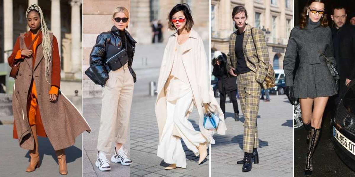 there were Saint Laurent girls in ties and plenty of the kind of pieces